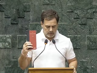 'Jai Hind, Jai Samvidhan': Rahul Gandhi Takes Oath As MP Holding Constitution In Hand | WATCH