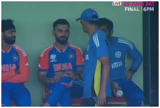 Rahul Dravid Consoles Virat Kohli After India Batter Falls For Single Digits In T20 World Cup Semifinal Vs England - WATCH