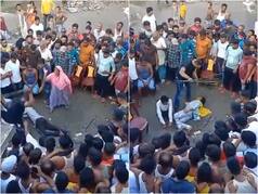 On Camera: Woman, Her Alleged 'Lover', Publicly Beaten Over 'Illicit Relationship' By TMC 'Enforcer' At Kangaroo Court's Behest In Bengal