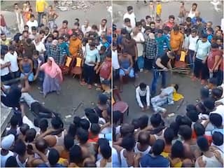 On Camera: Woman, Her Alleged 'Lover', Publicly Beaten Over 'Illicit Relationship' By TMC 'Enforcer' At Kangaroo Court's Behest In Bengal