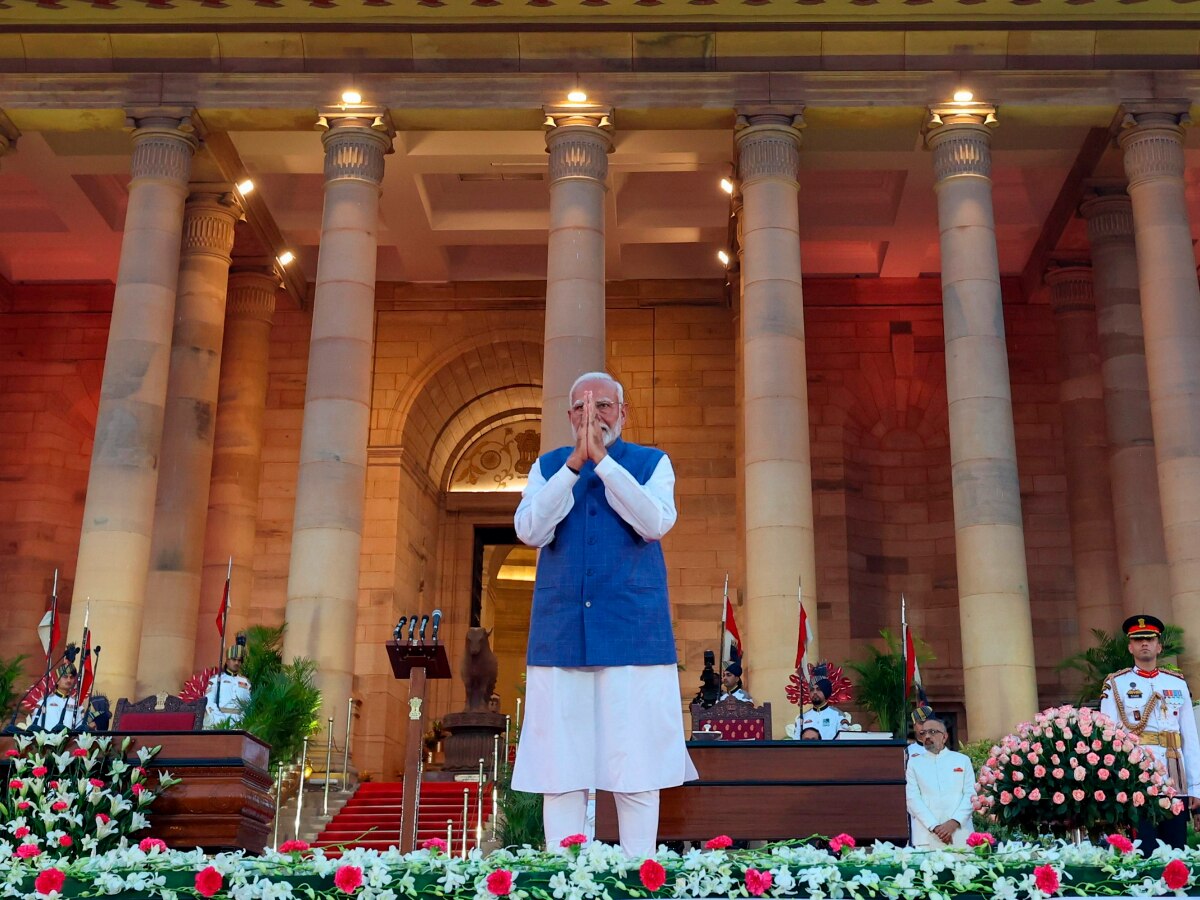 'Main Narendra Damodardas Modi..': Modi Takes Oath As Prime Minister for Third Consecutive Term