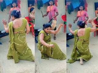 Dance Ka Video: ढोल पर हाहाकारी डांस दिखाने लगी महिला, जिसने भी देखा देखते ही रह गया- देखें वीडियो