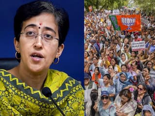 Water Crisis: पानी की किल्लत के बीच बीजेपी और कांग्रेस कार्यकर्ताओं का आतिशी के कार्यालय के बाहर मटका फोड़ प्रदर्शन