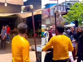 Funny Video Today: गर्मी लगी तो स्कूटी में ही लगवा लिया शावर, अब हर जगह नहाते हुए जाता है बंदा | देखें वीडियो