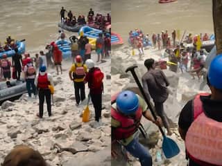 Rafting Ka Video: ऋषिकेश में टूरिस्टों को दौड़ा-दौड़कर पीटने लगे राफ्टिंग गाइड, ऐसा बवाल शायद ही देखा हो | देखें वीडियो