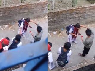 School Girl Ka Video: लड़की को प्यार के जाल में फंसाया और भर दिया मांग में सिंदूर, कैमरे में कैद हुआ नजारा | देखें वीडियो