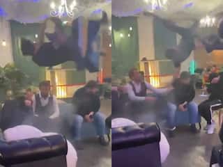 Viral Video Today: मीटिंग शुरू होते ही फट गया सोफा, फुटबॉल की तरह हवा में उछल गया शख्स | देखें वीडियो