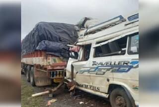 13 killed, 4 Injured After Tempo Traveller Collides With Parked Truck In Karnataka's Haveri District