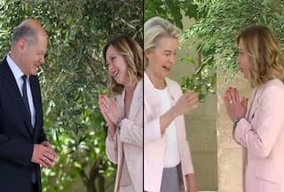 'Namaste Karna Sikh Gai': Internet In Awe As Italy PM Meloni Welcomes G7 Guests With Folded Hands