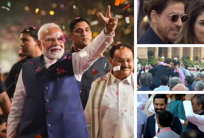 Watch: Shah Rukh, Akshay , Vikrant Massey Attend Prime Minister Narendra Modi's Swearing-In Ceremony in Delhi