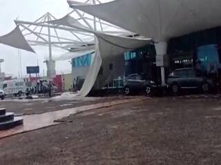WATCH: Canopy Collapses At Rajkot Airport Pick And Drop Area A Day After Delhi's Terminal-1 Incident