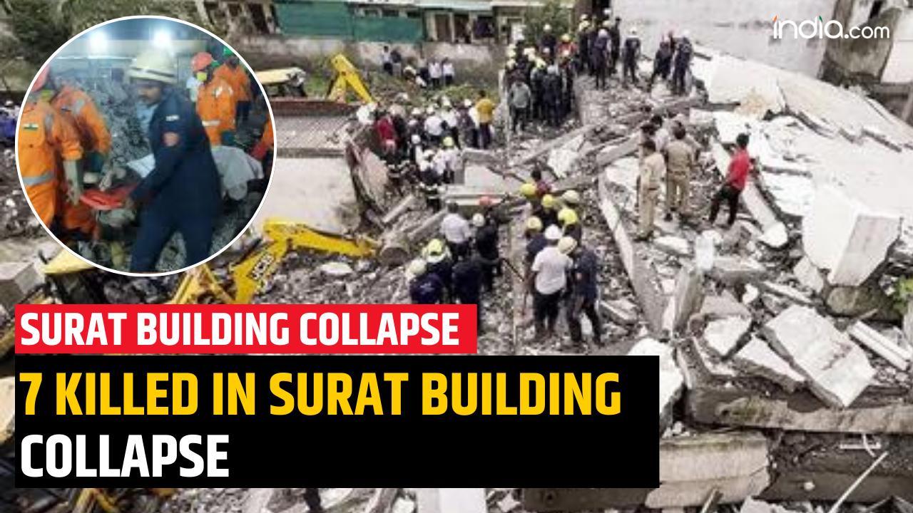 Surat Building Collapse: 7 Killed, Many Feared Trapped As Rescue Operation Underway