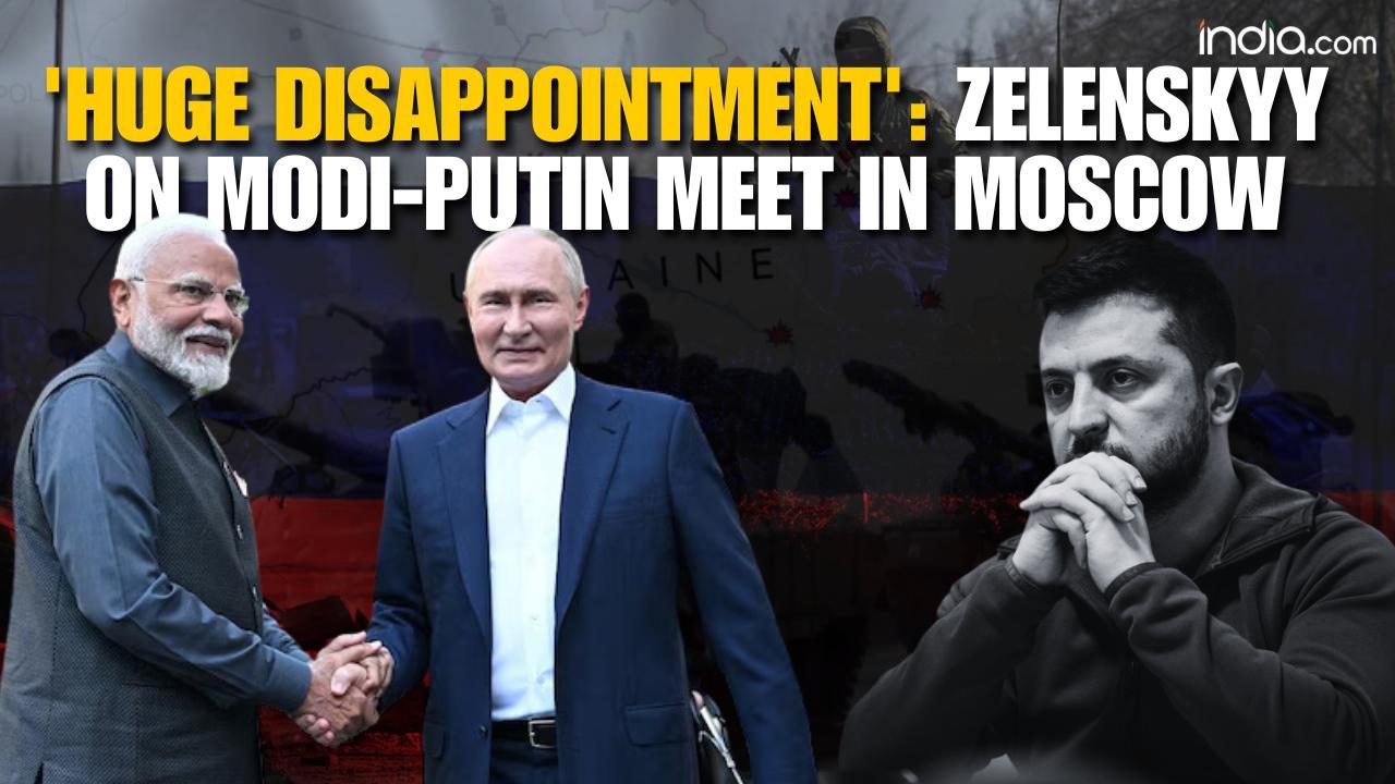 Russia-Ukraine war : President Zelenskyy Slams Modi-Putin Moscow Meeting as 'Huge Disappointment
