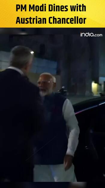 PM Modi joins Austrian Chancellor for dinner; clicks selfie with Indian diaspora outside venue