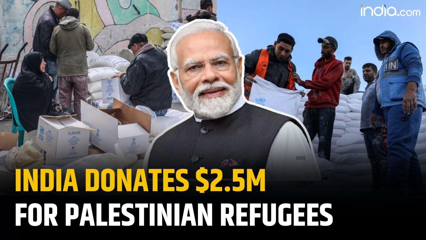 Gaza war: India Donates $2.5 Million To UN Agency For Palestinian Refugees | Israel- Hamas war