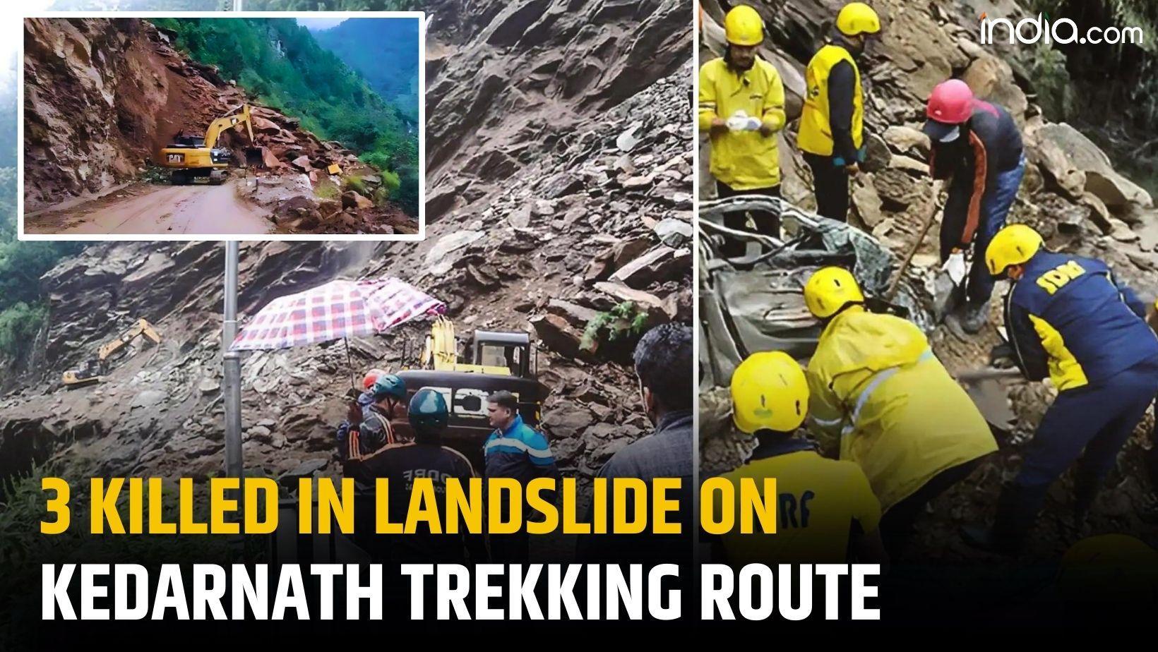 Kedarnath Landslide:  3 Dead In Landslide In Kedarnath, 8 Injured Taken To Hospital