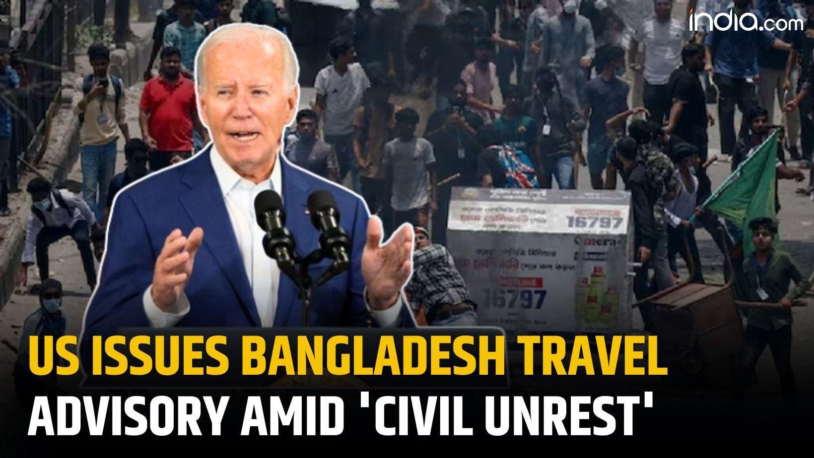 US raises travel advisory, urges people to reconsider travel to Bangladesh amid 'civil unrest'