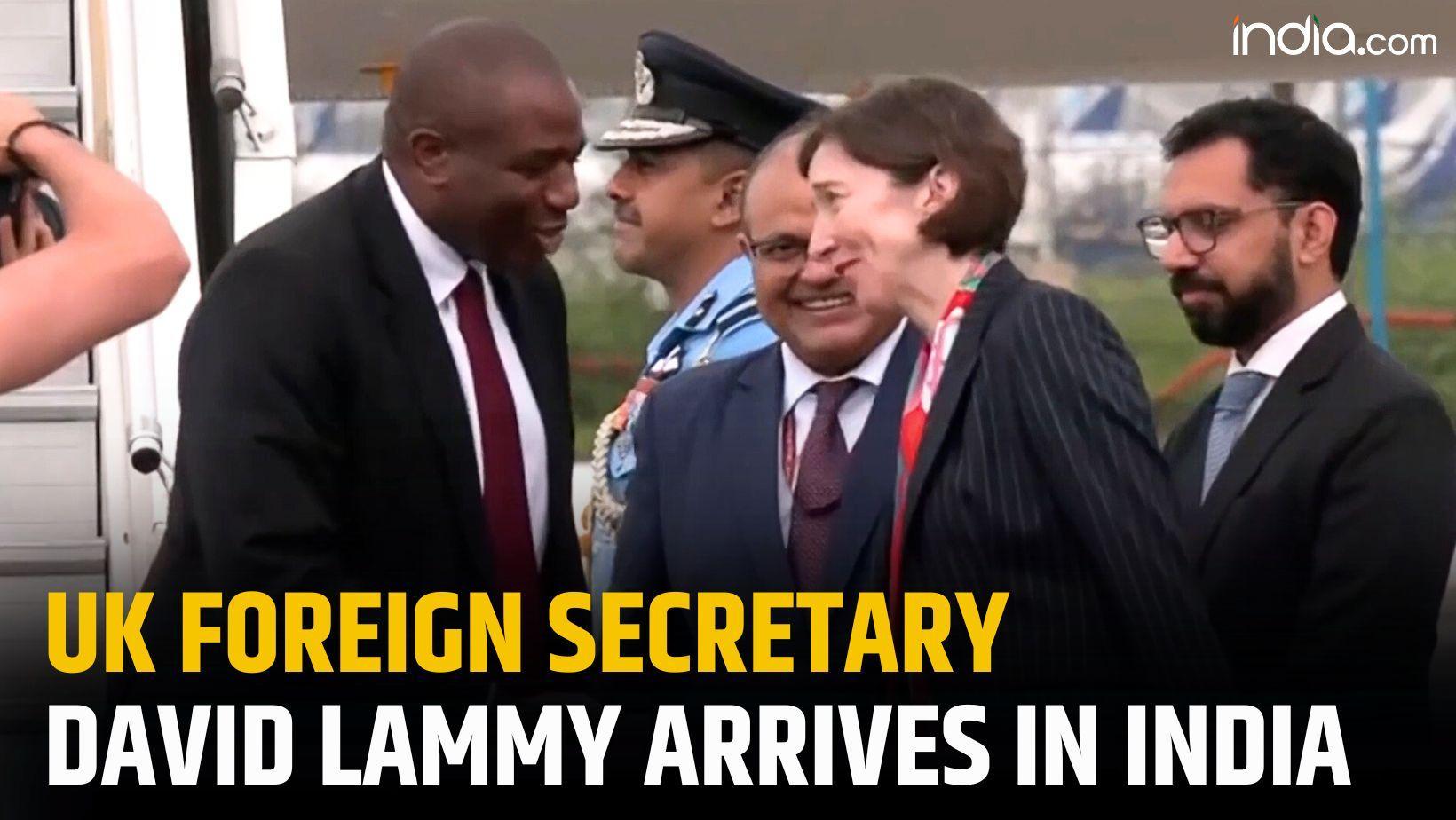 UK Foreign Secretary David Lammy arrives in India to hold meeting with EAM S Jaishankar
