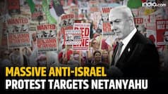 Israel Hamas war: 'Arrest Netanyahu    Protest outside Netanyahu   s hotel in Washington DC