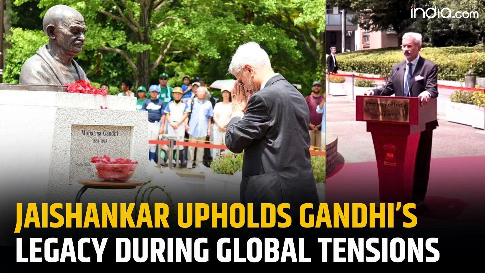 Jaishankar: EAM Jaishankar upholds Mahatma Gandhi   s message in times of conflicts