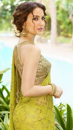 Elli AvrRam Inspired Latest Sarees And Lehengas For Trendsetting Bridesmaid
