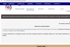 ICAI CA May Result 2024 LIVE: CA Final, Inter Result Expected by Next Week