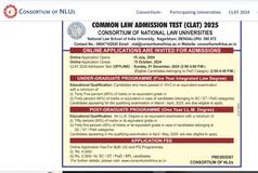 CLAT 2025 Notification Released For UG, PG Courses; Check Application Fee, Registration Dates
