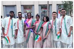 Indian Athletes Dazzle In Traditional Attires Ahead Of Paris Olympics 2024 Opening Ceremony  -  See  Pics