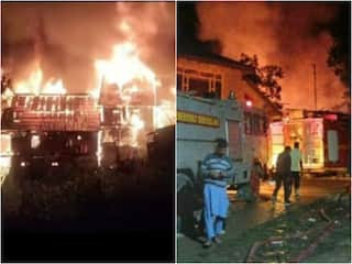 WATCH: Over Dozen Houses Gutted, 7 Cows Charred To Death As Massive Fire Engulfs Kashmir's Handwara