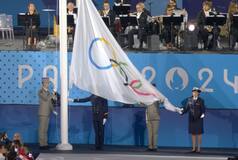 Paris OLY 2024 Opening Ceremony: Olympic Flag Hoisted Upside Down - WATCH
