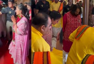 Nita Ambani's 'Choti Bahu' Radhika Merchant Receives Grand Griha Pravesh in Jamnagar, Anant Ambani Gets Emotional - Watch