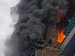 WATCH: Massive Fire Breaks Out In Factory In Delhi's Narela Industrial Area, Fire Tenders Rushed To Spot