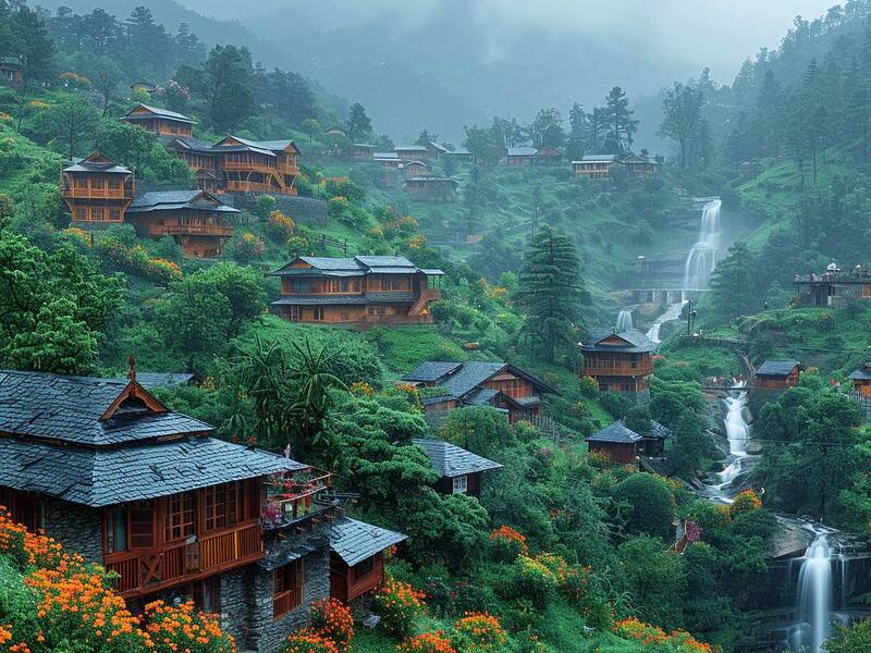 Ranikhet in monsoon