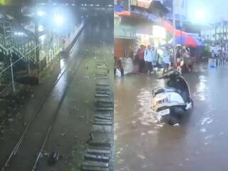 मुंबई में बारिश बनी आफत! जलभराव के बाद हार्बर लाइन की ट्रेनें प्रभावित, आवाजाही में देरी