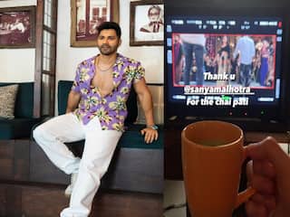 Varun Dhawan ने अपकमिंग फिल्म के सेट से शेयर की तस्वीर, को-स्टार को कहा 'धन्यवाद'