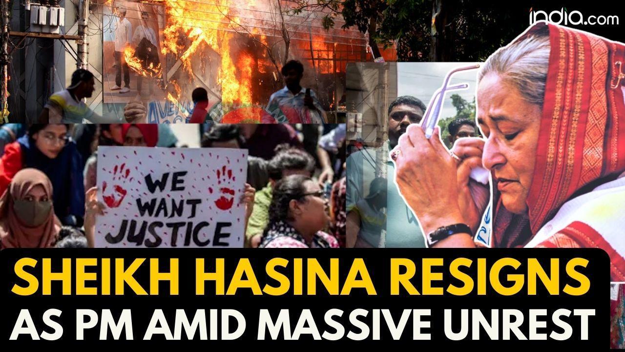 Bangladesh PM Hasina resigns: Protesters storm PM Sheikh Hasina's palace amid violent clashes