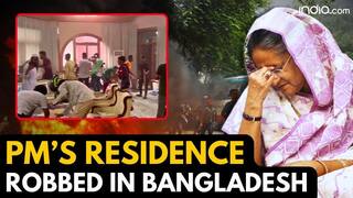 Bangladesh Unrest: Watch How Bangladeshi Mob Ransacks Ex-PM Sheikh Hasina   s Residence