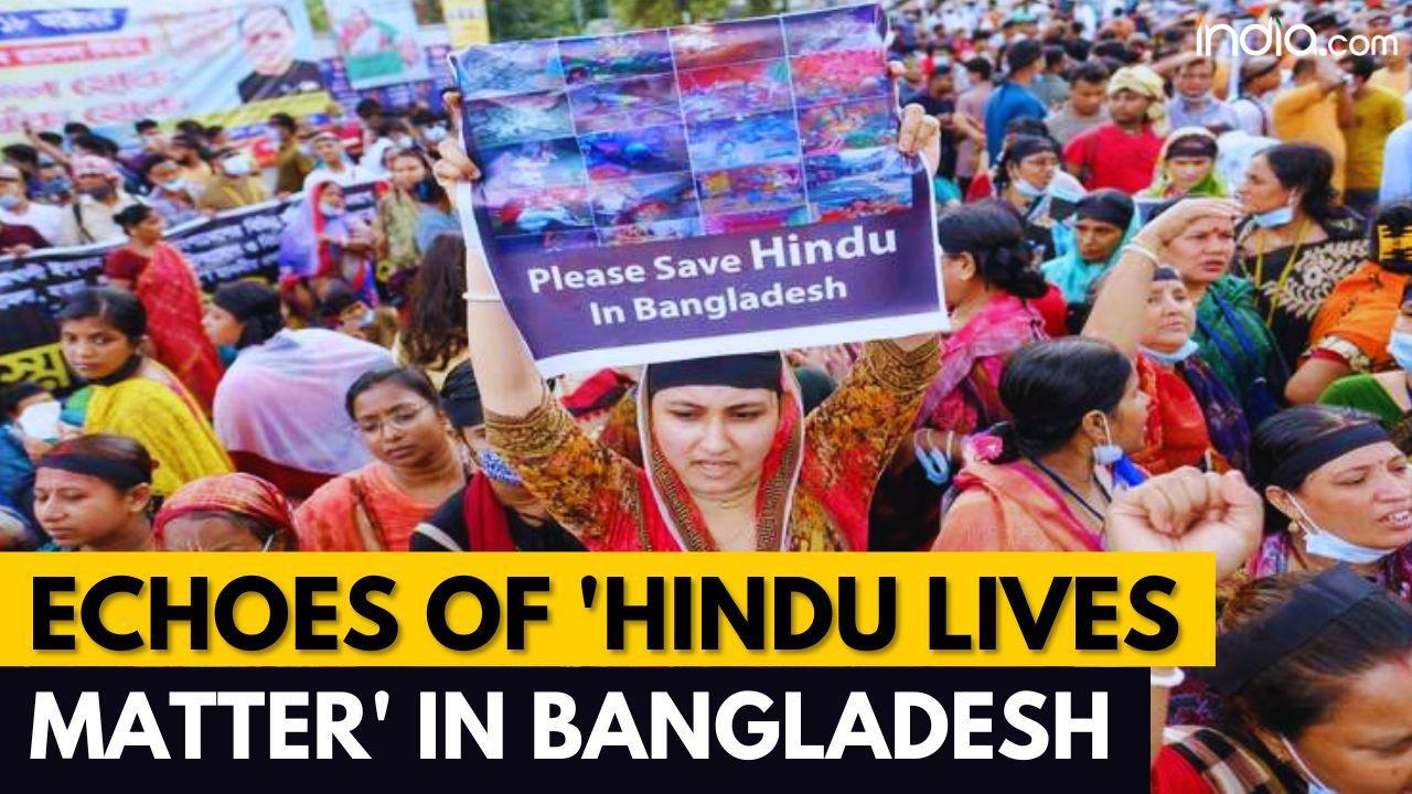 Bangladesh Crisis: Bangladeshi Hindus Protest Attacks On Minorities Demanding Safety