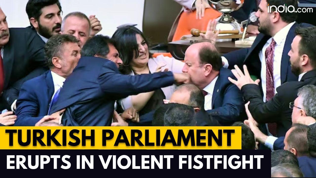 Turkey: Clashes Inside Turkish Parliament; Erdogan's MPs Attack Opposition Lawmakers, Two Hurt