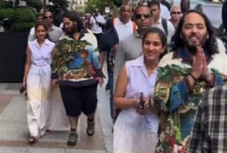 WATCH: Newlyweds Anant Ambani, Radhika Merchant Walk Hand-in-Hand in Paris