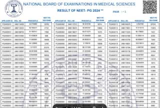 NEET PG 2024 Result Declared at natboard.edu.in; Check Rank, Qualifying Criteria, Percentile