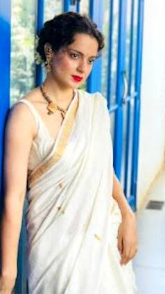 Kangana Ranaut Inspired White Handloom Sarees For Onam 2024
