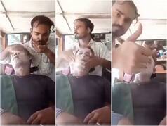 UP SHOCKER: Viral Video Shows Kannauj Barber Using Spit To Massage Customer's Face, Gets Bulldozer Justice | WATCH
