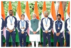 PM Narendra Modi Felicitates Paris Olympians On Independence Day, Receives Signed Jersey From Hockey Team
