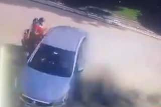 Woman Dies After Speeding Car Driven By Minor Rams Scooter In Kanpur; Video Emerges
