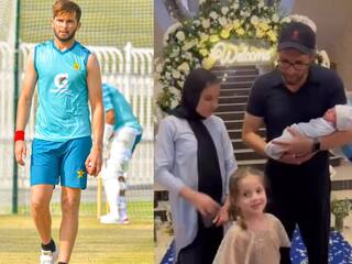 शाहिद अफरीदी बने नाना- नवासे को गोद में लेकर खिंचवाई तस्वीर, पिता शाहीन अफरीदी ने भी लिखा मैसेज