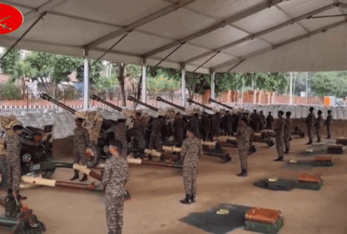 Watch: Indian Army Gives Traditional 21 Gun Salute On 78th Independence Day
