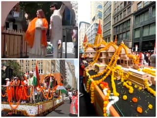 Watch: India Day Parade Celebration In New York; Ayodhya's Ram Mandir Float Takes Center Stage