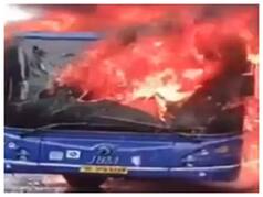 Delhi: DTC बस में अचानक लगी आग, बाल-बाल बचे यात्री | देखें VIDEO