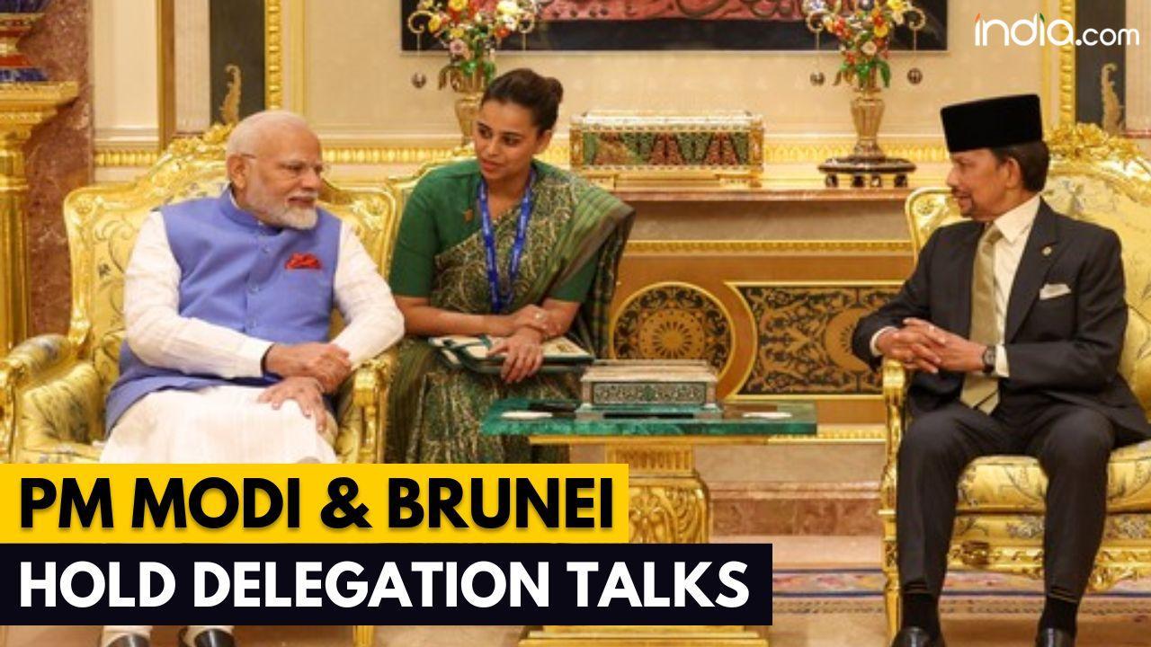 PM Modi In Brunei: PM Modi and Brunei Sultan Hold Talks in Bandar Seri Begawan